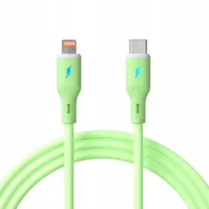 USB cable Akyga AK-USB-73 USB-C to USB-A 1 m green