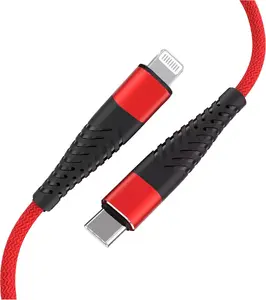 USB-C to Lightning Cable PNY FUSULIGH15RD 30W Red 1.5 m