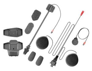 Rezerves daļu komplekts Interphone: audio komplekts U-COM 7R un 6R, melns