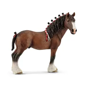 Figure Schleich Clydesdale gelding toy, plastic farm horse, multicolour, recommended age 3+
