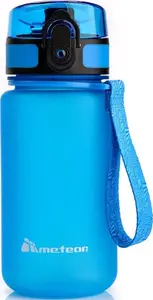 Sporta pudele Meteor 350 ml ar sietiņu, zila