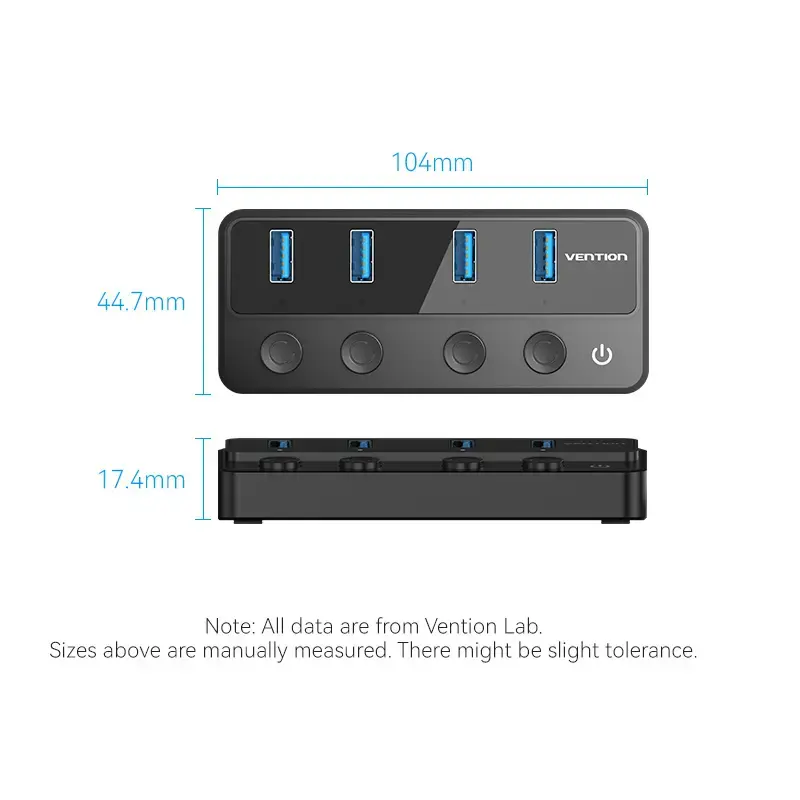 Vention CHWBF USB 3.0 hubs — 4×A + 1×C Photo 12