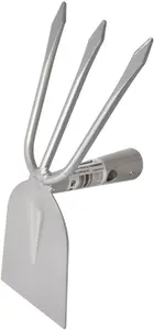Hand Hoe AWTools AW64051 — straight blade with unsharpened claws, garden cultivator