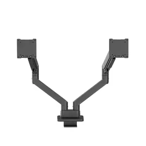 Vogel's ESSENTIAL M3042 Dual Monitor Arm for Desk, supports 2 displays from 17 to 35 inches, up to 15 kg per display, VESA 75x75 and 100x100 mm, Black