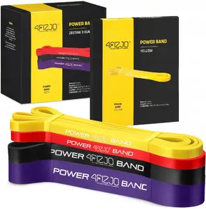 Pretestības lente (vidēja) Virtufit Pro Power Band VF01026-MEDIUM — auduma cilpa spēka un mobilitātes treniņiem