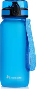 Sporta pudele Meteor 650 ml ar sietiņu, zila