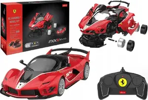 Конструктор Rastar Ferrari FXX K EVO 1:18, красный, 88 деталей
