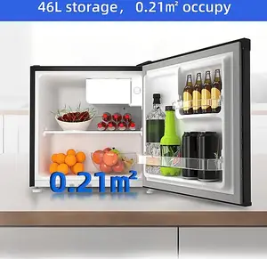 Refrigerator CHiQ CSD46D4D minibar 46 L, 2 compartments, 0–+10 °C, 35 dB