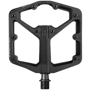 Velo pedālis Crankbrothers Stamp 2 Large — alumīnija korpuss, melns, komplekts (2 gab.), 470 g