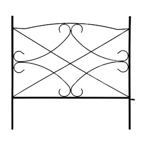Декоративный садовый забор BESK 60×60 см, металл, чёрный