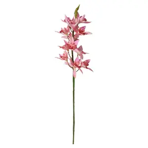 Artificial Orchid 76 cm, ArtFlow — pink decorative flower, realistic material, indoor decor
