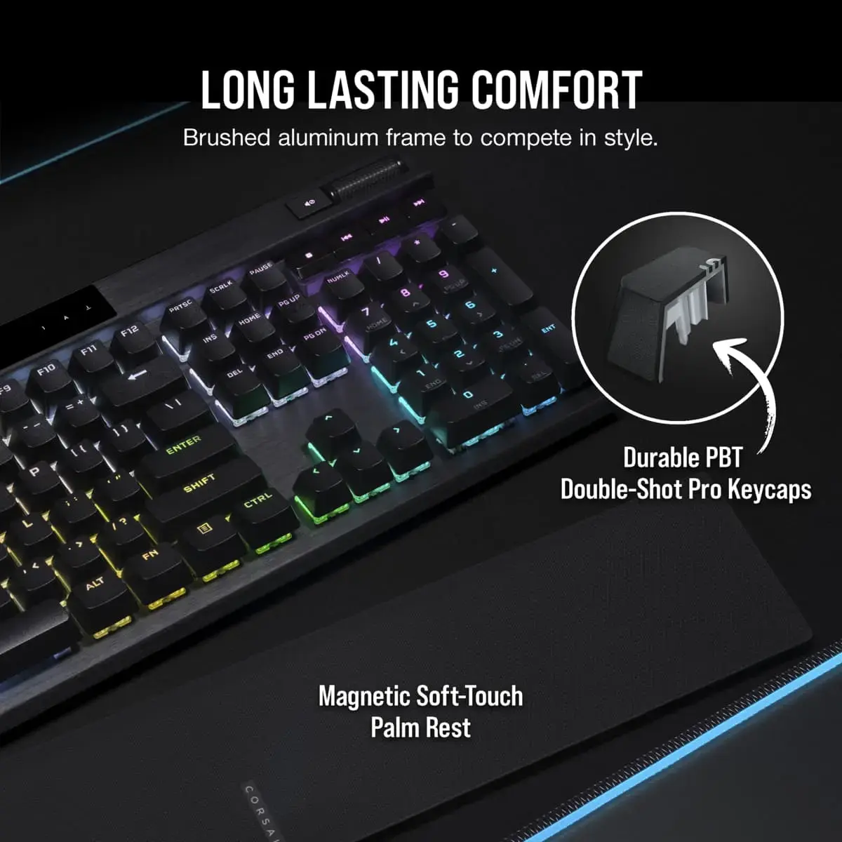 CORSAIR K70 RGB PRO spēļu tastatūra AZERTY Photo 4