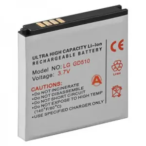 Battery forever LGIP-550N for LG GD510 / GD880 / S310 Li-Ion 1100mAh replacement cell