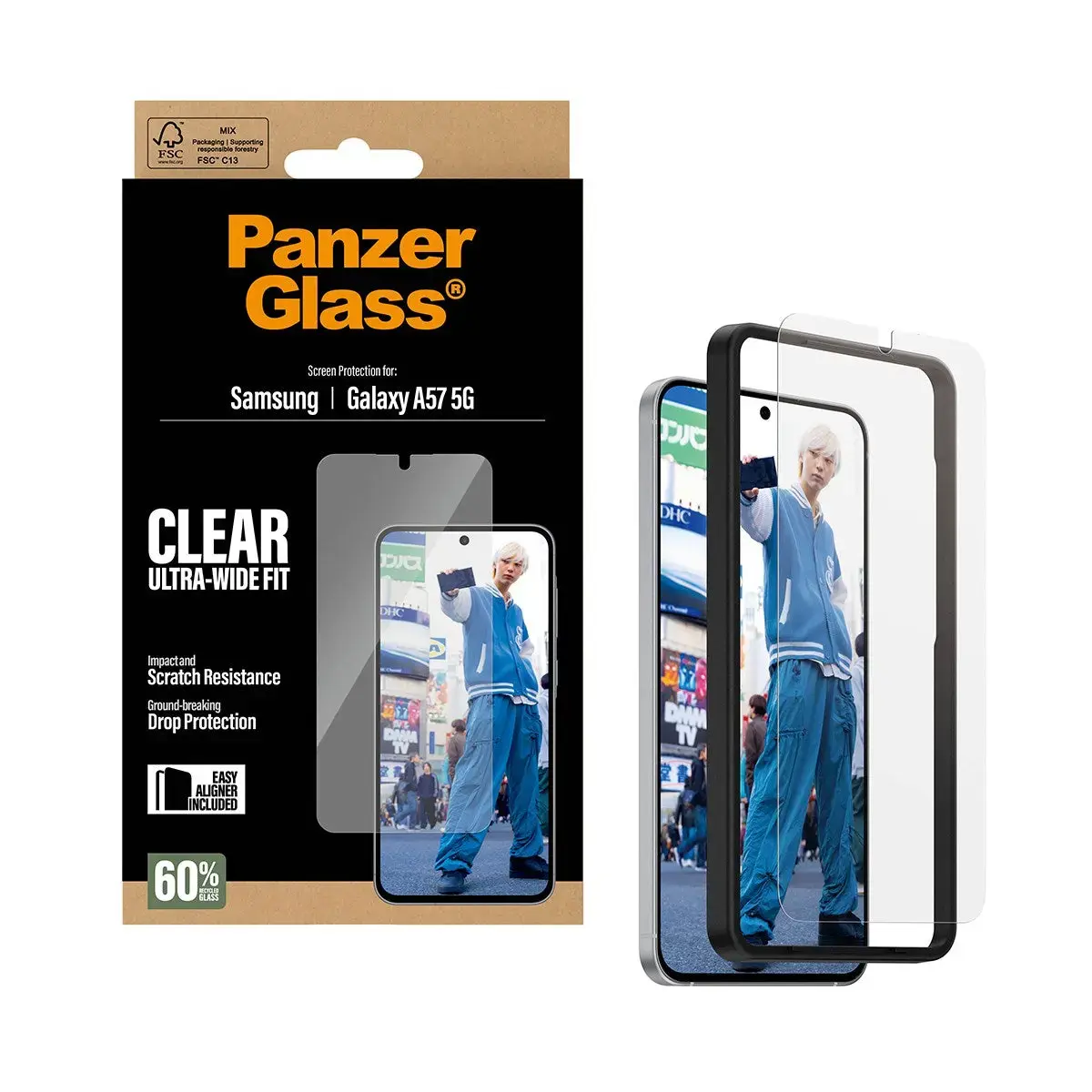 PanzerGlass Ultra-Wide Fit aizsargstikls — Galaxy A57 5G Photo 2