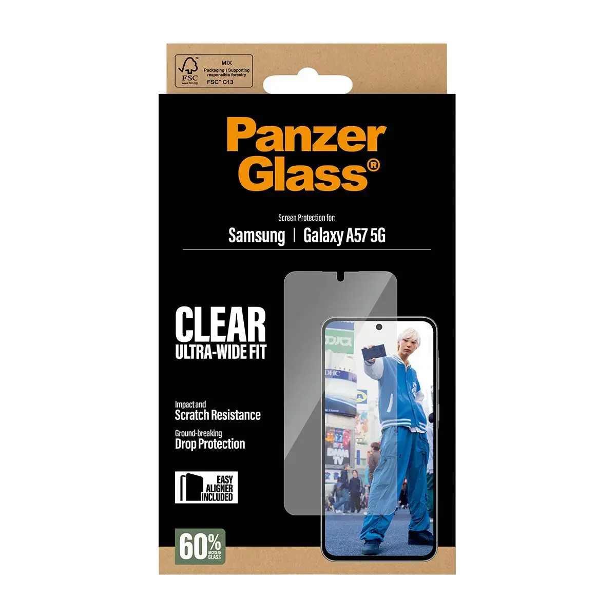 PanzerGlass Ultra-Wide Fit aizsargstikls — Galaxy A57 5G Photo 3