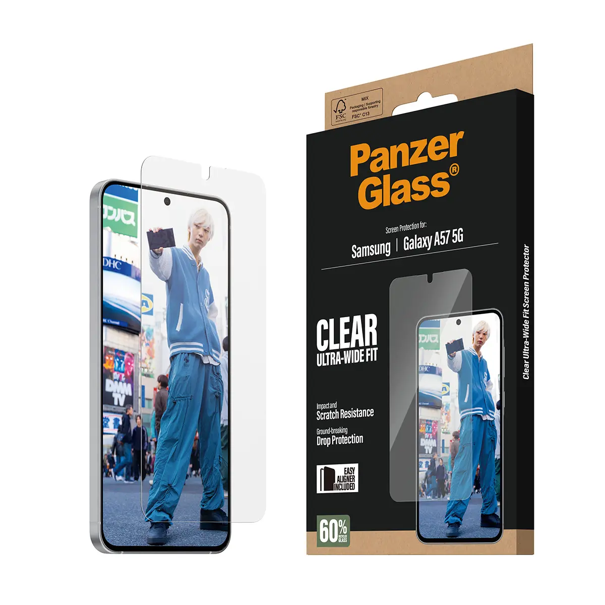 PanzerGlass Ultra-Wide Fit Screen Protector for Galaxy A57 5G Photo 9