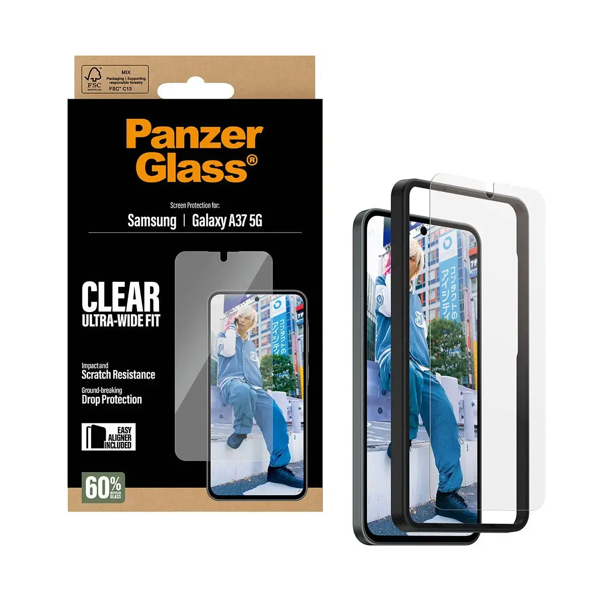 PanzerGlass aizsargstikls Ultra-Wide Fit — Galaxy A37 5G Photo 4