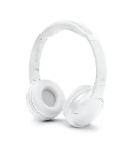 Накладные стереонаушники Muse M-272 BTW — беспроводные/проводные, Bluetooth 5.2, активное шумоподавление, 40 мм, 45 ч, белые