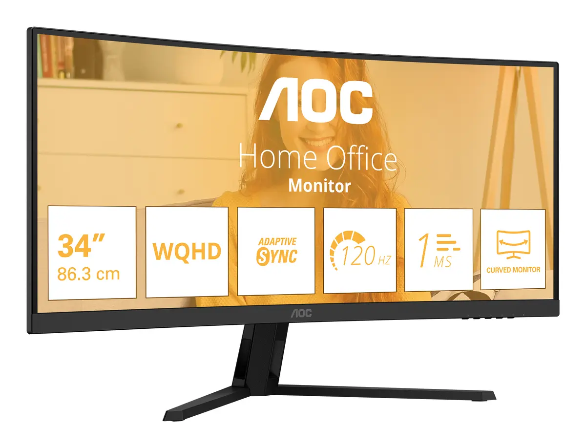 AOC CU34B3E izliekts monitors 34 collas WQHD Photo 2