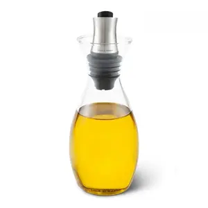 Pourer Bottle Cole and Mason H103029 — Glass 0.35 L, Black and Stainless Steel