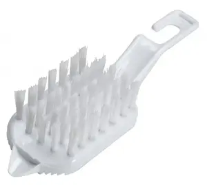 Щетка для овощей KitchenCraft GB40KCVEGBRUSH с скребком и крючком, 15x6 см, можно мыть в посудомойке