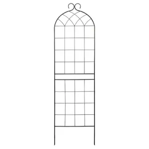 Декоративная металлическая решетка BESK 50 x 180 см, черная