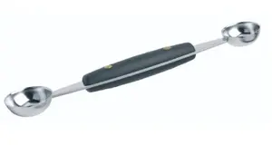 Melon baller double-ended KitchenCraft GB40KCMELONDBL, stainless steel, heads Ø 3.1 cm and 1.3 cm, length 18.2 cm