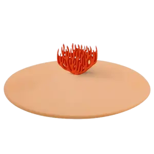 Силиконовая крышка Lurch MY LID для стакана Ø10,5 см, оранжевый коралловый, пригодна для пищевых продуктов