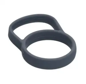 Travel handle for S'well wide-mouth Traveler, silicone, fits 340/470/590/740 ml, 11.8×7.2×1.5 cm, grey