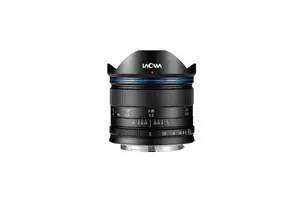 Plataus leņķa objektīvs Venus Optics Laowa VE7520MFTAEBLK — 13 elementi/9 grupas, filtrs 46 mm, tuvākais fokusēšanās 0,12 m, palielinājums 0,11x, garums 48 mm