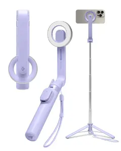 Selfie Stick Tripod Spigen MagFit S571W — Universal smartphone mount, 62 cm, Lavender