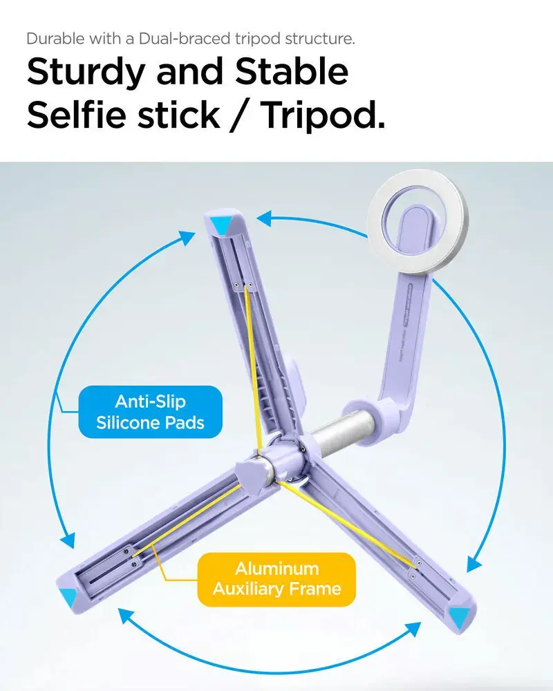 Spigen MagFit S571W selfie stick tripod Photo 8