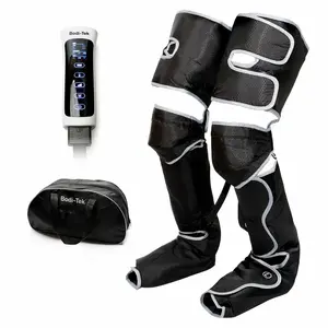 Kāju un pēdu masāžas ierīce Comfort360° BT-MAFL — kompresijas masāža, AC barošana, melni/pelēks