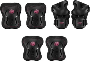 Набор защиты Nils Extreme H320 Fly, размер M, розовый