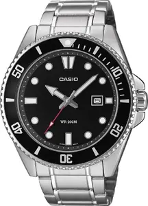 Rokas pulkstenis CASIO MDV-107D-1A1VEF — vīriešu, nerūsējošā tērauda, analogs, niršanas stila