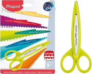 Scissors set Maped 368949 — decorative craft scissors with 5 blade cartridges