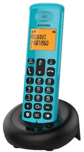 DECT telephone ALCATEL E160 — desk handset, caller ID, 50-entry phonebook, Black/Green
