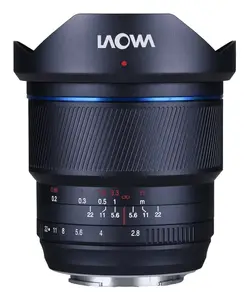 Platajs Leņķa objektīvs Laowa 12mm f/2.8 Lite Zero-D FF priekš Sony FE MILC, 16/9 elementi/grupas, 72 mm filtrs, 0.21×