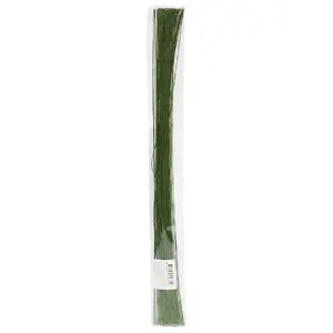 Decorative Floral Wire BESK 0.55 mm x 40 cm, pack of 100, green