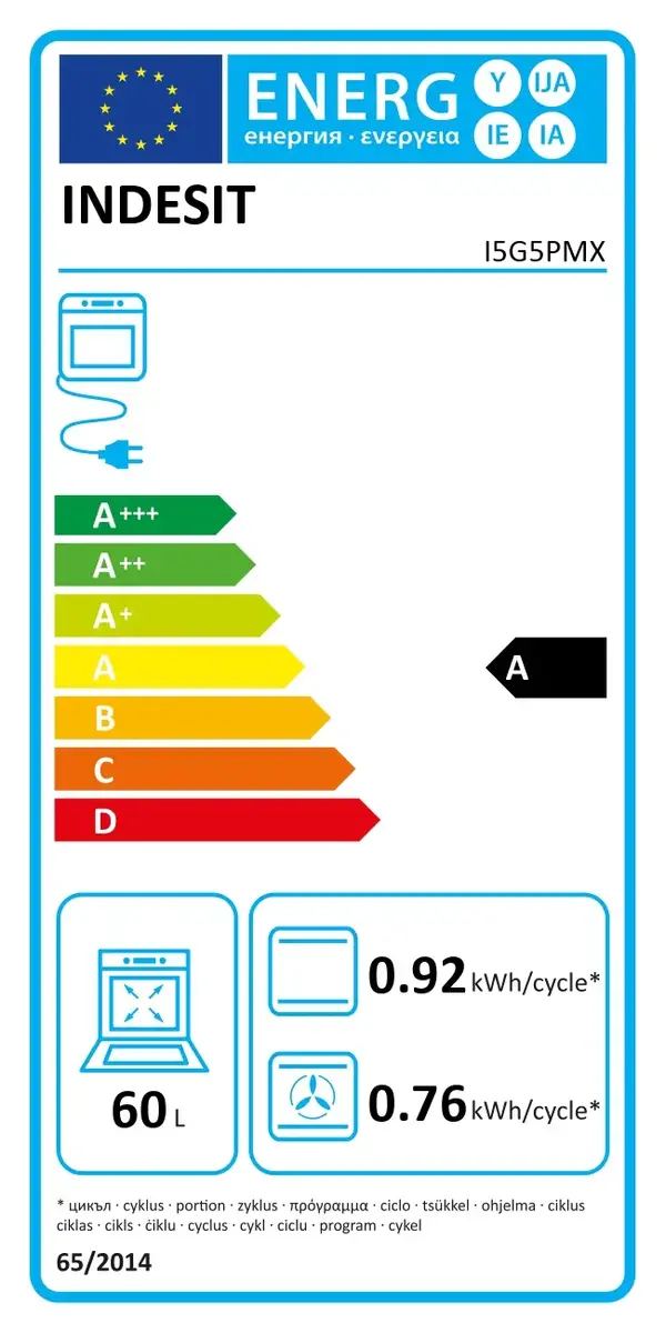 Indesit I5G5PMX газовая плита с электродуховкой Photo 5