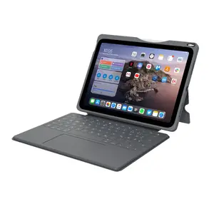 ASTAR DEQSTER Smart Rugged Touch Plus Keyboard for iPad 10.9" — QWERTZ German, Mechanical switches, Smart Connector docking, Grey