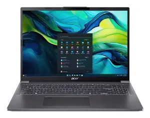 Laptop Acer Aspire 16 A16-71M-506P, Intel Core 5 115U, 16" WUXGA+ 2048×1280, 16 GB LPDDR5x, 1 TB SSD, Wi‑Fi 6E, Windows 11 Home, Grey