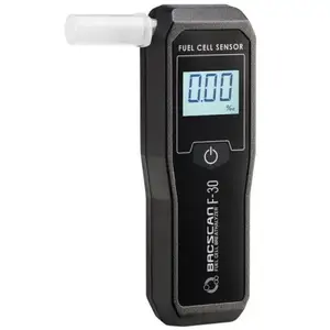 Breath alcohol tester HI-TECH MEDICAL BACSCAN F-30 0–4% range LCD display 1.5V alkaline battery