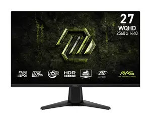 Монитор MSI MAG 275QF E20 — 27" (68,6 см), 2560×1440 WQHD, Rapid IPS, 0,5 мс, VESA, чёрный