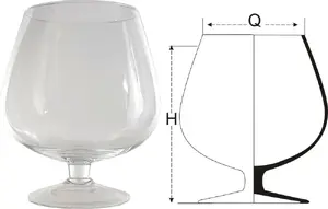Vase Arkolat H22cm D18cm glass — decorative tabletop vase