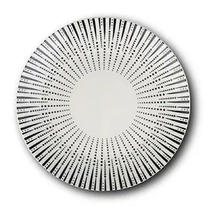 Тарелка десертная NAVA IRIS DESERTA 19 см, фарфор, черно-белая