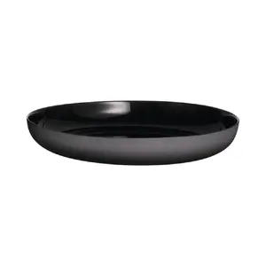 Тарелка Luminarc VICKY NOIR D25cm H4cm, закалённое кальцино‑натриевое стекло, серый