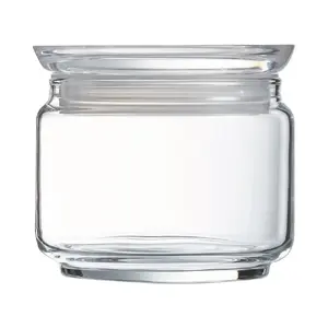 Стеклянная банка с крышкой 0,5 л, Luminarc PURE JAR (стеклянная крышка)