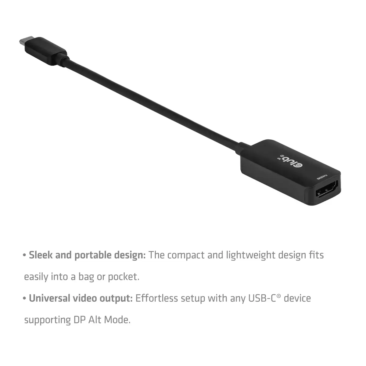Club 3D USB-C на HDMI 2.1 адаптер CAC-2505 Photo 4