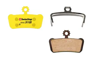 Тормозная колодка для велосипеда SwissStop Disc 31 RS — 1 шт., жёлтая поверхность